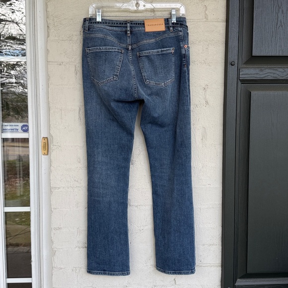 Tramarossa High Rise Belted Straight Leg Jeans Waist 27 - Picture 5 of 12